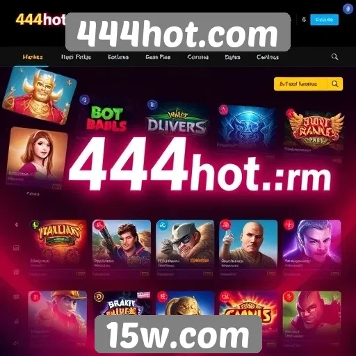 Exploração das funcionalidades do site 444hot